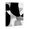 Stupell Industries Monochrome Oblong Shapes Canvas Wall Art Design by Kippi Leonard